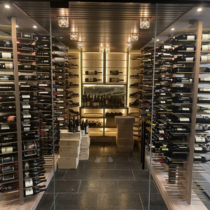 Gabinetes de vino modulares de acero inoxidable de estilo europeo Villa para <span class=keywords><strong>la</strong></span> <span class=keywords><strong>bodega</strong></span> del hogar Gabinete de vino de lujo duradero y resistente - Product Image 2