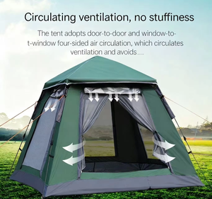 Factory Wholesale Outdoor Camouflage Oxford Fabric Four-season Automatic Double-layer <b>Waterproof</b> UV-resistant <b>Tent</b> Increase - Product Image 6