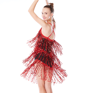 Robes de danse <span class=keywords><strong>cha</strong></span> <span class=keywords><strong>cha</strong></span> MiDee, brillantes et scintillantes, avec des franges de paillettes, dos nu, sexy, costumes de danse jazz pour femmes, vêtements de scène latins pour adultes - Product Image 5