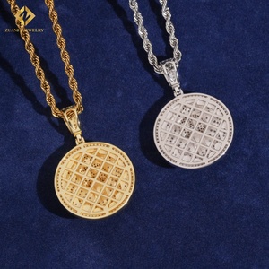 Nuevo Colgante de Cabeza de León Redonda con Diamantes de Moissanita VVS, Estilo Hip Hop, Plata 925, Joyería para Hombre - Product Image 3