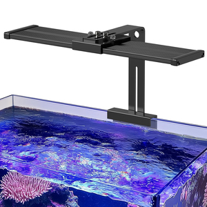 Lampe LED Hygger pour aquarium d'eau salée, corail de récif, avec lumière blanche et bleue, minuterie à intensité variable, lumière lunaire pour aquarium, supports lumineux - Product Image 1