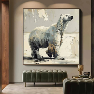 <b>Large</b> Abstract Hype Realistic Animal wall art Commercial Architectural Decoration Handmade <b>Framed</b> Artwork Hotel Interior Design - Product Image 2