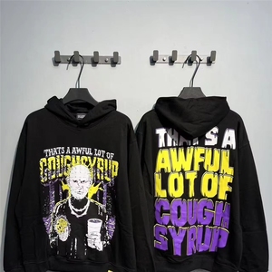 C'est vraiment beaucoup <span class=keywords><strong>de</strong></span> sirop contre la toux – Sweat-shirts à capuche pour hommes, pull-over <span class=keywords><strong>de</strong></span> qualité supérieure 100 % coton avec impression en relief pour hommes - Product Image 2
