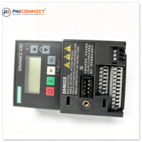 Variateur de fréquence Siemens SINAMICS V20 6SL3210-5BB17-5UV1 0,75 kW 200-240 V monophasé CA Modbus RTU IP20 sortie triphasée pour moteur