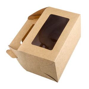 Boîte à cupcakes en papier kraft avec logo personnalisé emballage de boîte à gâteau imprimé personnalisé - Product Image 3
