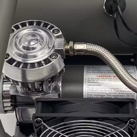 Compresseur d'air portable à piston PM720 1/2HP avec protection contre la surchauffe, moteur CC 12V refroidi par air pour le gonflage des pneus