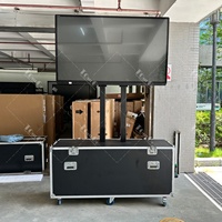 Flight case motorisé pour téléviseur, élévateur motorisé pour téléviseur de 75 pouces