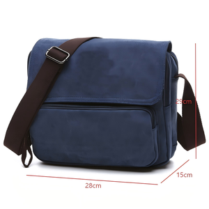 Bolso Bandolera Casual de Lona de Color Sólido para Viaje, Unisex, Personalizado, al por Mayor con MOQ Bajo, para Hombres y Mujeres - Product Image 3