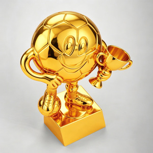 Trophée de football en polyrésine de haute qualité en gros, trophée de football en forme de ballon, thème sportif, à vendre - Product Image 1