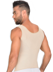 Camisetas moldeadoras de compresión <span class=keywords><strong>para</strong></span> hombre, <span class=keywords><strong>chaleco</strong></span> moldeador de Cuerpo Adelgazante, ropa interior de compresión <span class=keywords><strong>para</strong></span> el pecho y el Abdomen - Product Image 3