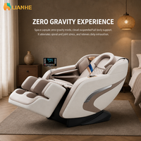 Fauteuil de massage électrique intelligent LIANHE avec commande vocale IA, chauffage lombaire et des pieds, pression d'air, zéro gravité, corps entier, pour la maison