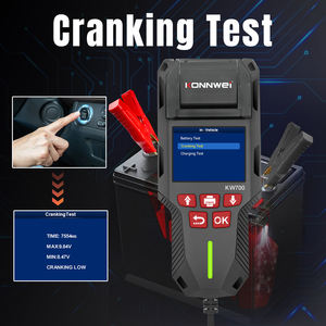 Tester Universale per Batterie <span class=keywords><strong>Auto</strong></span> Konnwei Kw700 12v 24v 10-2000CCA 5-220AH con Stampante - Product Image 4