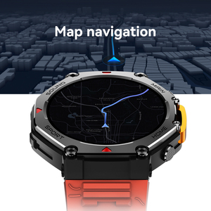 Montre connectée robuste M-Rex4, écran TFT 1,45 pouce, navigation GPS, notifications WhatsApp, étanche, charge sans fil, unisexe - Product Image 5