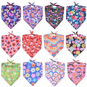 Lot de 12 bandanas <span class=keywords><strong>pour</strong></span> chien, imprimé floral, foulards triangulaires <span class=keywords><strong>pour</strong></span> animaux de compagnie, bavoirs <span class=keywords><strong>pour</strong></span> chiens de petite, moyenne et grande taille, accessoires <span class=keywords><strong>pour</strong></span> chiens - Product Image 2