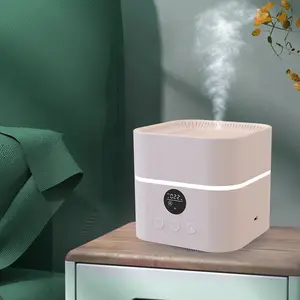 Hot Verkoper Houtnerf Ultrasone Luchtbevochtiger Led Mini Luchtbevochtigers Aroma Diffuser Voor Thuis