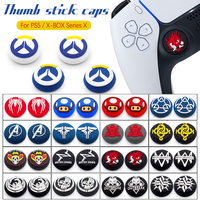 OURSTEAM personnalisé 4 pièces housses en silicone durables pour contrôleur PS5 Protections de bâton de pouce 3D protecteurs de tapis de jeu en nouvel état