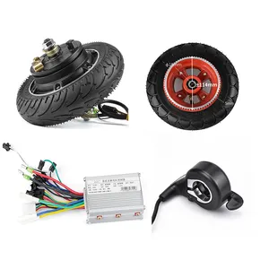 8 인치 24V36V48V 350W kids cars 부 와 Brushlees Controller 앞 휠 Hub Motor 휠 Set 대 한 전기 스쿠터