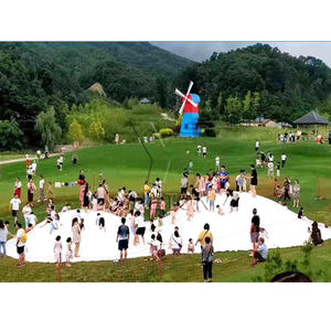 Oreiller gonflable à rebond sonore blanc, fabricant en chine, nuage de saut avec simple, Double et <span class=keywords><strong>trois</strong></span> ouvertures - Product Image 2