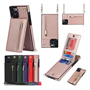 Étui de téléphone tendance en cuir PU de qualité supérieure, sacs de téléphone portable avec poches pour carte <span class=keywords><strong>d</strong></span>'identité et de crédit pour <span class=keywords><strong>iPhone</strong></span>, accessoires de téléphone portable - Product Image 6
