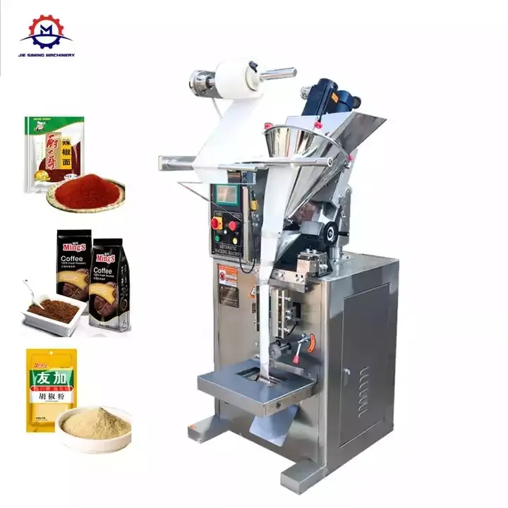 Jsm máquina de embalagem de pó profissional, máquina de embalagem de pó para leite/pó/parafuso de espécies para venda