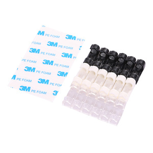 Self Adhesive Cable Clip 4x1.5x1.5cm ABS Material Tidy <b>Desk</b> Organizing For Data Cable Management - Product Image 5