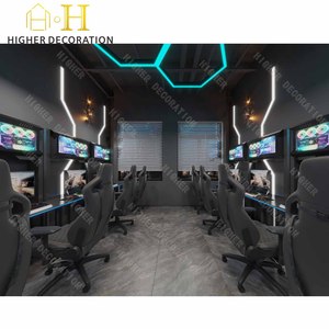 E-Sports Bar tavolo da gioco & LED caratteristica parete, Display personalizzato mobili in legno Gaming Bar mobili per Internet <span class=keywords><strong>cafè</strong></span> - Product Image 5