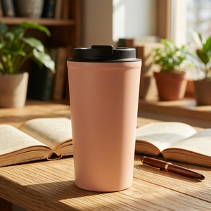 Taza de café de acero inoxidable con diseño de logotipo personalizado CCH, taza aislada portátil para exteriores - Product Image 2