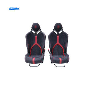 Siège de voiture en cuir Alcantara Nappa et fibre de carbone sèche, couleur personnalisable, noir et rouge, pour Lamborghini LP610 - Product Image 2