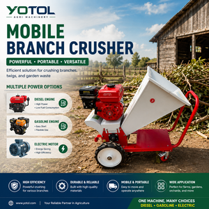 Broyeur de branches d'arbres électrique, à essence et diesel, pour couper et broyer le <span class=keywords><strong>bois</strong></span>, idéal pour le jardin, le verger, la ferme, l'élevage et l'usage domestique - Product Image 1