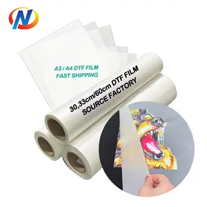Norman Factory Sale Heat Transfer 30Cm Double Single Matte Pet Dtf Film Roll Paper Sheet