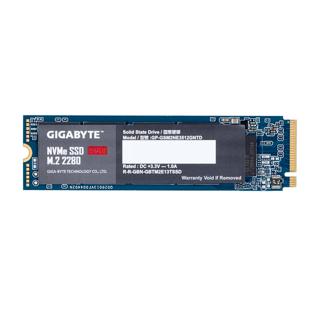 Gigabyte NVMe SSD 512GB Memory