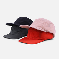 Gorra de Campamento Personalizada de 5 Paneles, Precio al por Mayor, Ex Fábrica, Gorra de Nailon Ripstop Impermeable para Deportes al Aire Libre