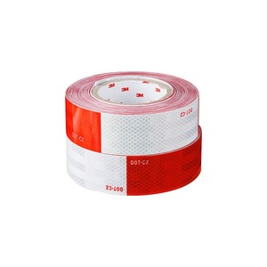 Ruban adhésif réfléchissant blanc rectangulaire imprimable, imperméable, pour extérieur, homologué DOT-C2, pour véhicules, remorques, camions et signalisation routière - Product Image 3