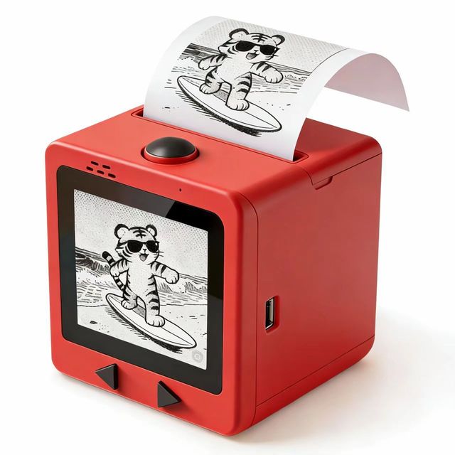AI Sticker Printer for Kids AI Smart Voice USB Mini Sticker Box Made in China No After-Sales Service