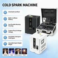Nouvelle Machine à Étincelles Froides Mini 2026 avec Batterie, Coque Blanche 3,5M, Appareil Portable Sans Fil pour Feux d'Artifice avec Flight Case