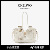Sac bandoulière pour femme en PU gaufré Niche 2026 avec cordon de serrage, pompon, fermoir torsadé et poignée supérieure, mini sacs à main de créateur