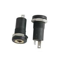 Conector de Audio DAJIANG Personalizado de 3.5mm TS, Enchufe Hembra de 2 Polos con Contacto de Cobre y Baño de Oro para Auriculares y Altavoces