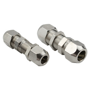 Liyuan Pneumatic Copper Pipe Compression Fitting 4 6 8 10 12mm Straight <b>Connector</b> For Air Transfer Pipe - Product Image 2