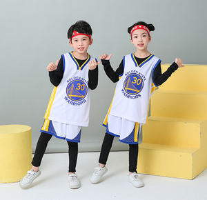 子供用バスケットボールユニフォーム、バスケットボールジャージ、軽量ポリエステル昇華プリント、通気性、ブルンソネス、デュランテス、スポーツウェア - Product Image 3