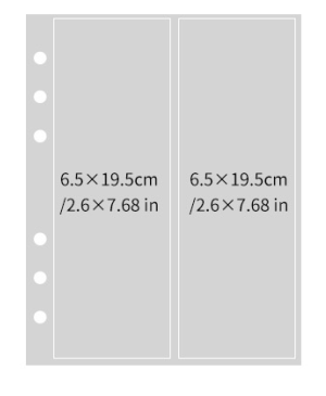 6รูด้านเดียว2-Spac แนวตั้ง