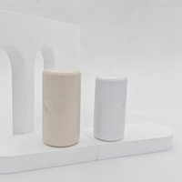 Flacon de déodorant en PP recyclable de 30 g et 50 g, réutilisable, contenant cosmétique rond pour crème solaire et lotion, sans BPA