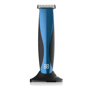 Afeitadora eléctrica profesional recargable para hombre, máquina de afeitar masculina con pantalla LCD, con nuevo diseño, venta al por mayor/OEM