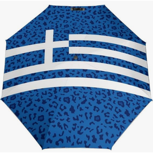 Parapluie pliant automatique de haute qualité, motif drapeau multicolore à thème international, série classique, design compact et élégant - Product Image 6