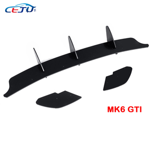 Difusor de labio de parachoques trasero de coche estilo Maxton ABS negro divisores laterales para Volkswagen <span class=keywords><strong>Golf</strong></span> VII <span class=keywords><strong>R</strong></span> Line GTI <span class=keywords><strong>MK6</strong></span> A6 MK7 MK7.5 2009-2020 - Product Image 2