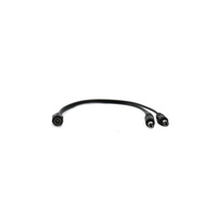 Adaptateur LED personnalisé 1 femelle à 2 mâles avec câble audio en forme de L 0.3mm 5.5mm * 2.1mm 12V 1A DC 5521 ou 5525 mm
