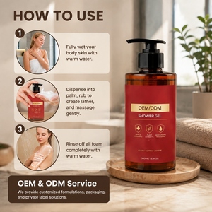 Gel de Ducha con Feromonas de Sándalo OEM/ODM, Hidratante Suave, Espumoso, con Aroma Amaderado de Larga Duración para Hombres, 300 ml - Product Image 6