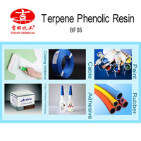 Resina fenólica de terpeno BF05, viscosidad estable y buena solubilidad, resina fenólica de terpeno para adhesivo de pintura a prueba de óxido