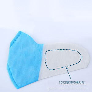 Tela no tejida de polipropileno compuesto, elástica, para mascarillas, transpirable, higiénica, 45-100 g/m² - Product Image 3