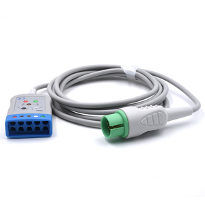 Câble ECG Trunk Compatible Spacelabs 90492 Ultraview ECG Câble pour 5 fils AHA 700-0008-06 Service OEM Caremed - Product Image 4