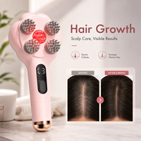 Nouvelle brosse de massage du cuir chevelu électrique 2026, thérapie par lumière rouge, croissance des cheveux, anti-chute, soin capillaire aux huiles essentielles, appareil sans fil